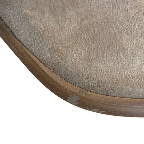 Vince Camuto Fileana French Taupe Split Shaft Laser Cut-Out Ankle Boots Size 9 - Picture 8 of 8